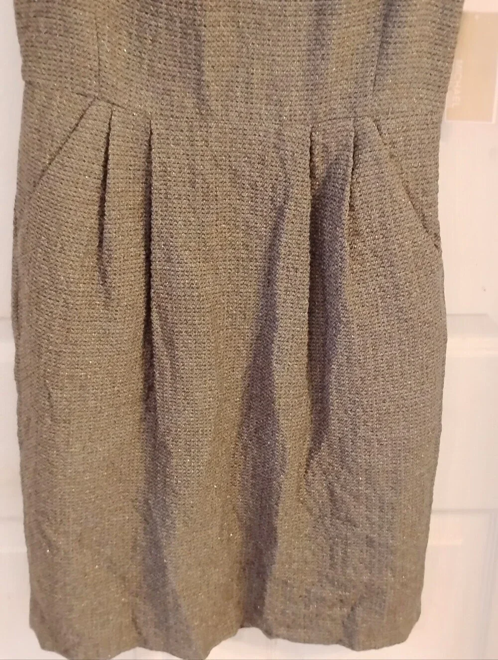 Michael Michael Kors Tweed Sleeveless Ruffle Neckline, Size: 2, NWT